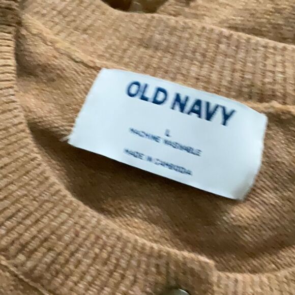 Old Navy Tan Button-Up Sweater - Picture 3 of 4